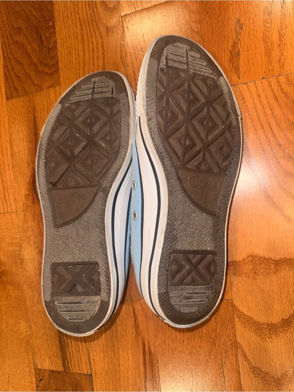 Converse Kids Light Blue Canvas Low Top Sneakers - Picture 3 of 3